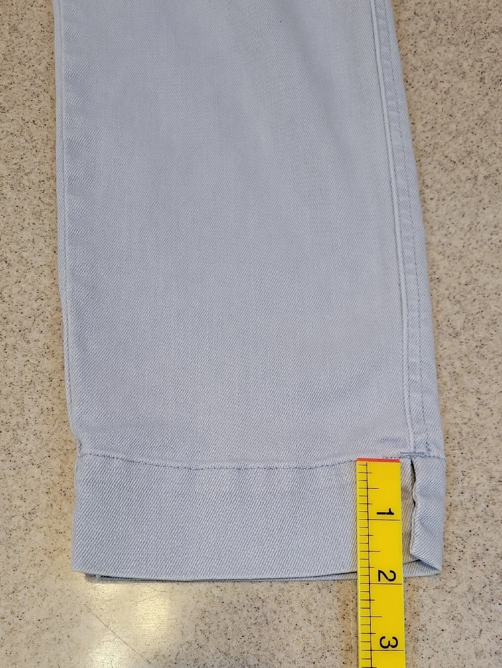 GAP Slim Crop Pants Cerulean Blue Cotton Stretch Size 02